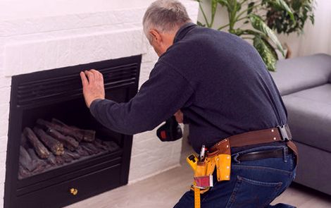 Squaring an insert to a period mantel
